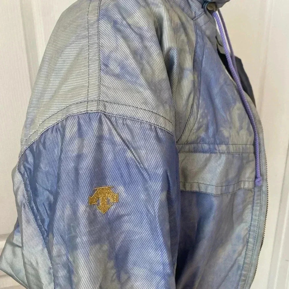 Descente Womens Vintage Y2K Ski Jacket Size 8 Blue Puffer Jacket - Picture 8 of 11